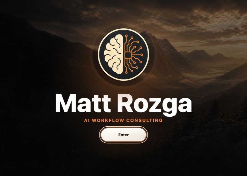 The live Rozga AI landing screen